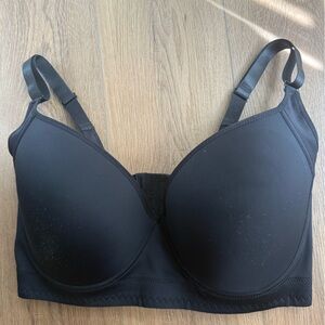 Comfy black long line bra size 38J like new
